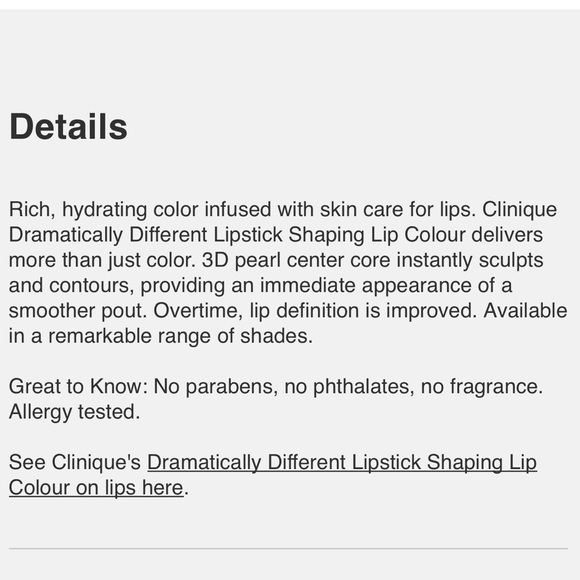 Clinique Makeup Brand New Clinique Lipstick Romanticize Poshmark